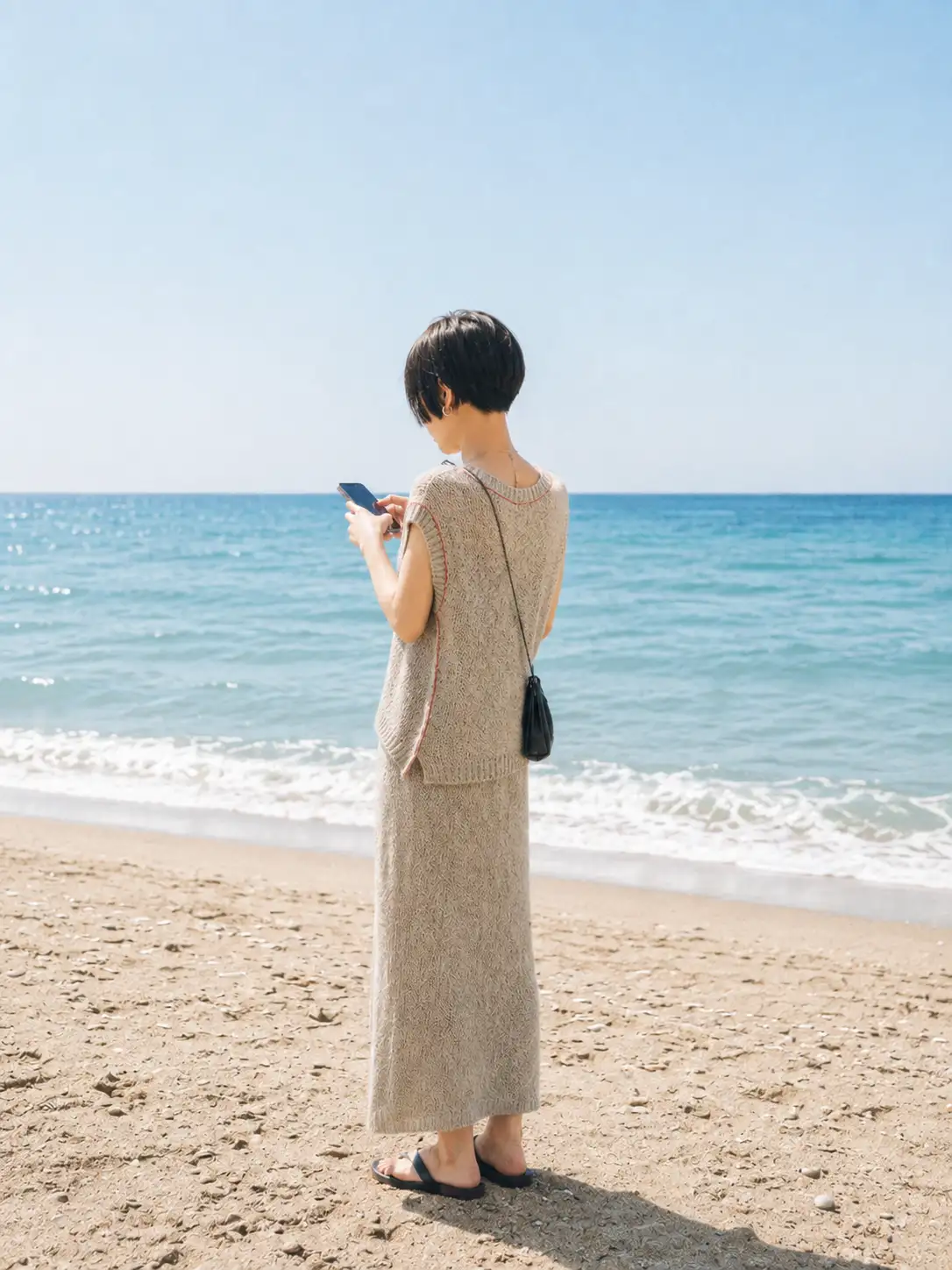 Ean Joo standing by the sea